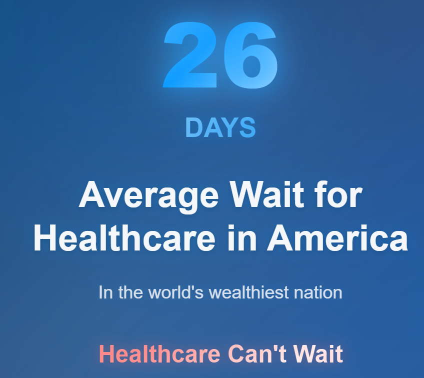 The long wait time for medical appointment in the US